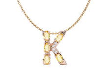 Load image into Gallery viewer, Pendant Letter K Initial 18kt Gold
