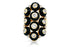 maria canale pyramide black onyx and diamond ring in 18k yellow gold
