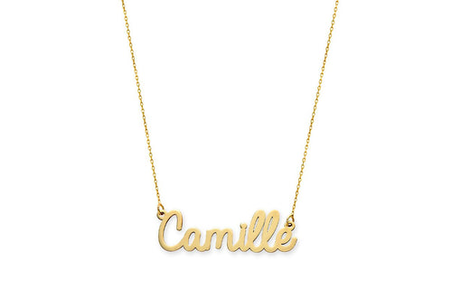Necklace 14kt Gold One Name Personalized - Diamond Tales Fine Jewelry