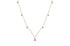 Necklace 14kt Gold Pear Shape Gemstones & Diamonds - Diamond Tales Fine Jewelry
