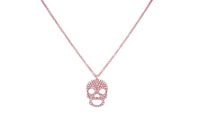Load image into Gallery viewer, Necklace 14kt Gold Skull with Diamonds - Diamond Tales Fine Jewelry
