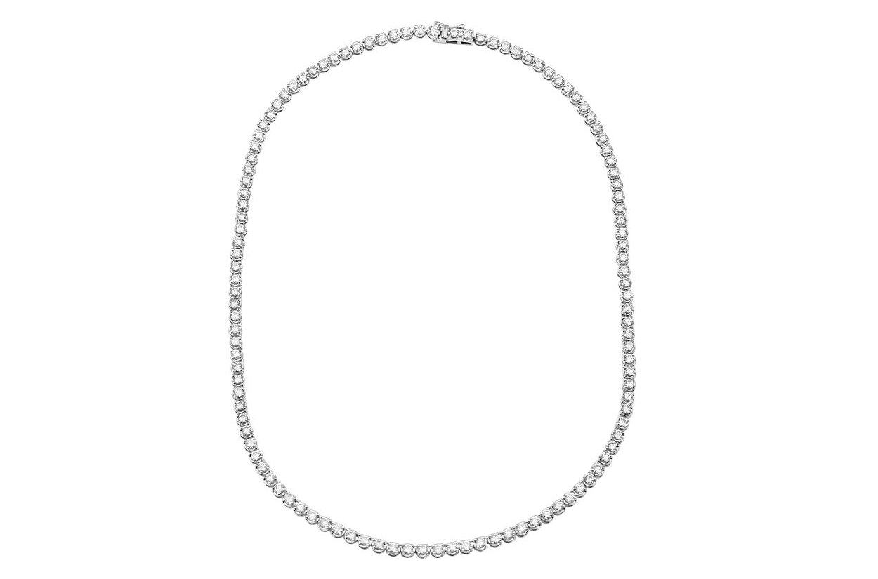 Necklace 18kt Gold Round Diamonds Tennis 2.42 cts - Diamond Tales Fine Jewelry