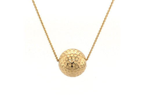 Necklace Golf Ball 14kt Gold - Diamond Tales Fine Jewelry