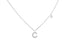 Necklace Initial Letter C White Gold with Diamond - Diamond Tales Fine Jewelry