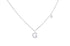 Necklace Initial Letter G White Gold with Diamond - Diamond Tales Fine Jewelry