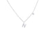 Necklace Initial Letter N White Gold with Diamond - Diamond Tales Fine Jewelry