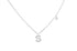 Necklace Initial Letter S White Gold with Diamond - Diamond Tales Fine Jewelry