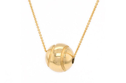 Necklace Tennis Ball 14kt Gold - Diamond Tales Fine Jewelry