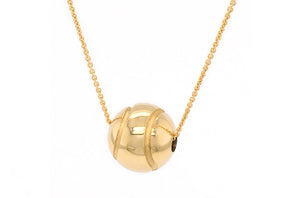 Necklace Tennis Ball 14kt Gold - Diamond Tales Fine Jewelry
