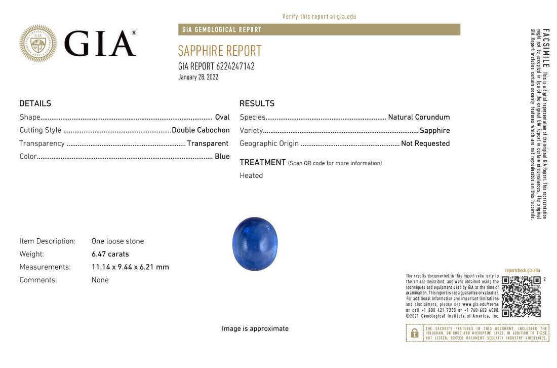 18k gold ring with oval blue sapphire double cabochon and diamond halo