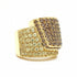 paolo piovan diamond ring in 18k yellow gold