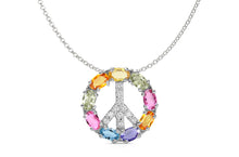 Load image into Gallery viewer, Pendant Peace Sign 18kt Gold
