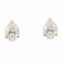 18k gold pear-shaped diamond stud earrings by Diamond Tales