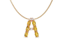 Load image into Gallery viewer, Pendant Letter A Initial 18kt Gold - Diamond Tales Fine Jewelry
