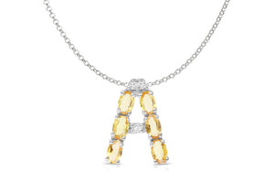 Pendant Letter A Initial 18kt Gold - Diamond Tales Fine Jewelry