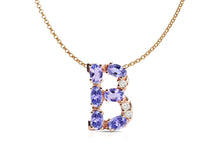 Load image into Gallery viewer, Pendant Letter B Initial 18kt Gold - Diamond Tales Fine Jewelry
