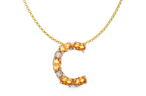 Pendant Letter C Initial 18kt Gold - Diamond Tales Fine Jewelry