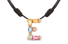 Load image into Gallery viewer, Pendant Letter E Initial 18kt Gold - Diamond Tales Fine Jewelry
