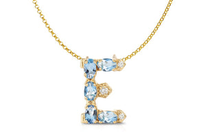 Pendant Letter E Initial 18kt Gold - Diamond Tales Fine Jewelry