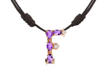 Load image into Gallery viewer, Pendant Letter F Initial 18kt Gold - Diamond Tales Fine Jewelry
