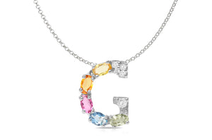 Pendant Letter G Initial 18kt Gold - Diamond Tales Fine Jewelry
