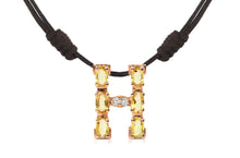 Load image into Gallery viewer, Pendant Letter H Initial 18kt Gold - Diamond Tales Fine Jewelry
