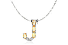 Load image into Gallery viewer, Pendant Letter J Initial 18kt Gold - Diamond Tales Fine Jewelry
