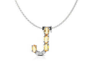 Pendant Letter J Initial 18kt Gold - Diamond Tales Fine Jewelry