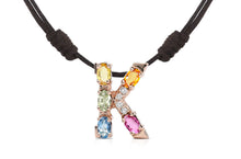 Load image into Gallery viewer, Pendant Letter K Initial 18kt Gold - Diamond Tales Fine Jewelry
