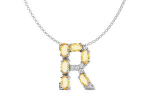Pendant Letter R Initial 18kt Gold - Diamond Tales Fine Jewelry