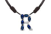 Load image into Gallery viewer, Pendant Letter R Initial 18kt Gold - Diamond Tales Fine Jewelry
