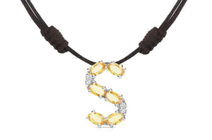 Pendant Letter S Initial 18kt Gold - Diamond Tales Fine Jewelry