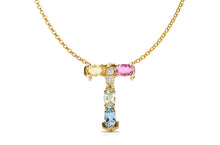 Load image into Gallery viewer, Pendant Letter T Initial 18kt Gold - Diamond Tales Fine Jewelry
