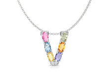 Load image into Gallery viewer, Pendant Letter V Initial 18kt Gold - Diamond Tales Fine Jewelry
