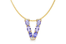 Load image into Gallery viewer, Pendant Letter V Initial 18kt Gold - Diamond Tales Fine Jewelry
