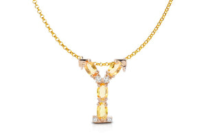 Pendant Letter Y Initial 18kt Gold - Diamond Tales Fine Jewelry