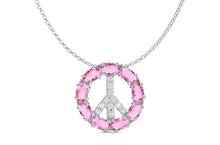 Load image into Gallery viewer, Pendant Peace Sign 18kt Gold - Diamond Tales Fine Jewelry
