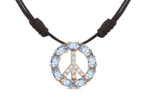 Pendant Peace Sign 18kt Gold - Diamond Tales Fine Jewelry