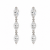 platinum inline drop earrings with marquise diamonds 1.49 ct color g