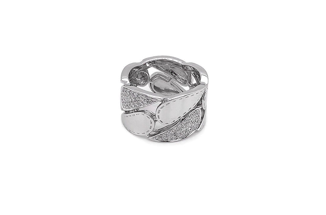 Ring 18kt White Gold &amp; Diamonds Tears - Diamond Tales Fine Jewelry