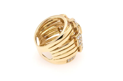Ring Staking Gold with Diamonds - Diamond Tales Fine Jewelry