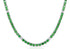 Tsavorite and diamond tennis necklace in 18k gold – Diamond Tales
