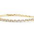18k yellow gold zig-zag bangle bracelet with round brilliant diamonds by Diamond Tales